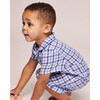 Summer Romper, Royal Blue Gingham - Rompers - 4