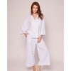 Olivia Wide Leg Pajama Set, Periwinkle Stripe - Pajamas - 2