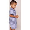 Summer Romper, Royal Blue Gingham - Rompers - 5