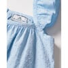 Girls Swiss Dots Short Set, Blue - Mixed Apparel Set - 7