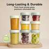 Prep Glass Baby Food Storage Containers With Lids 4X4 oz & 4X8 oz, Sage (Pack of 8) - Food Storage - 4