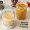 Prep Glass Baby Food Storage Containers With Lids 4X4 oz & 4X8 oz, Sage (Pack of 8) - Food Storage - 7