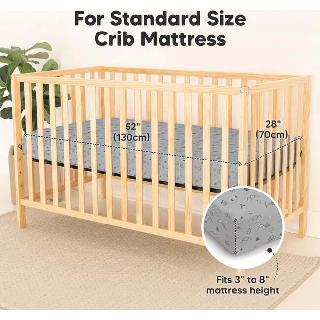 Isla Protect+ Waterproof Snugfit Crib Sheets, Woodlands - Crib Skirts - 2