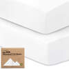 Isla Protect+ Waterproof Snugfit Crib Sheets, Soft White - Crib Skirts - 1 - thumbnail