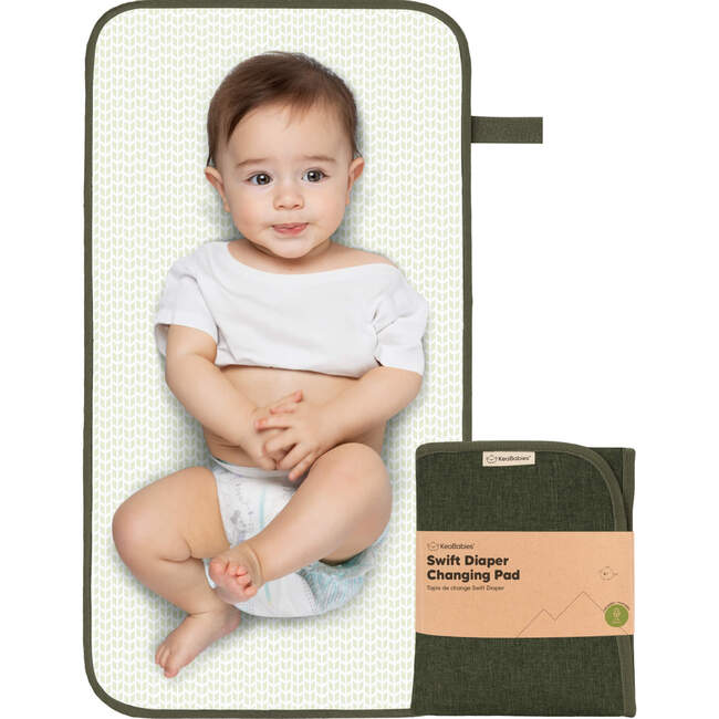 Baby's Swift Portable Diaper Changing Pad, Dark Olive