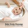 Baby's Wooden Hair Brush & Comb Set, Peach - Hair Brushes - 5
