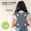 Baby's D-Lite Wrap Carrier, Midnight Gray - Carriers - 2