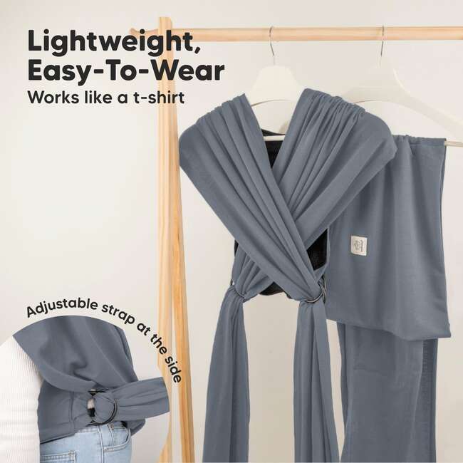 Baby's D-Lite Wrap Carrier, Midnight Gray - Carriers - 3