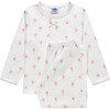 Ballerina Jersey Pajama, Pink - Pajamas - 1 - thumbnail