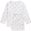 Ballerina Jersey Pajama, Pink - Pajamas - 2