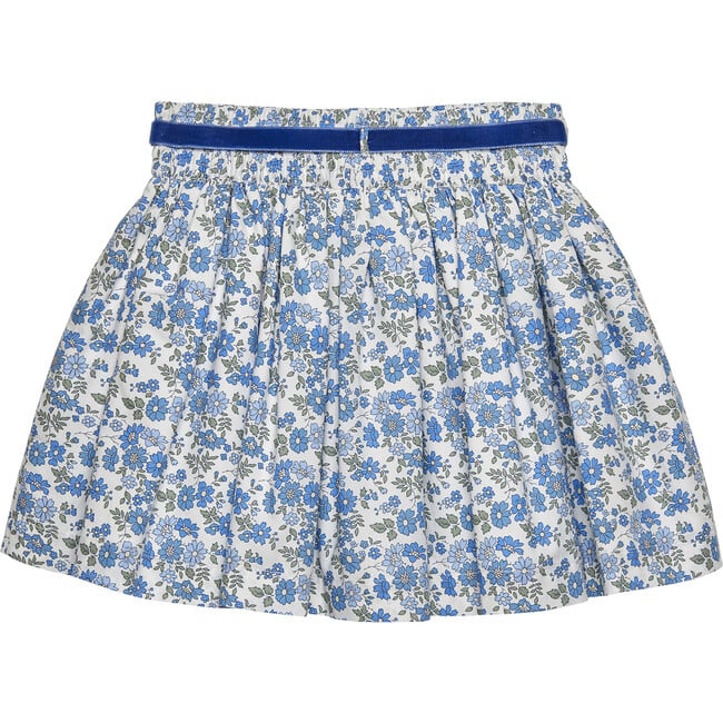 Liberty Print Floret Skirt, Blue Floret - Skirts - 2