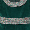 Liberty Print Robin Velvet Party Dress, Green Velvet & Ragged Robin - Dresses - 3