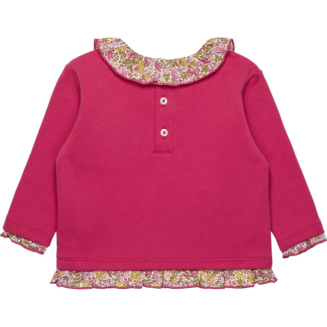 Little Liberty Print Penny Floral Willow Sweatshirt, Pink Penny - Sweaters - 2