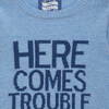 Here Comes Trouble Sweater, Blue Marl - Sweaters - 3