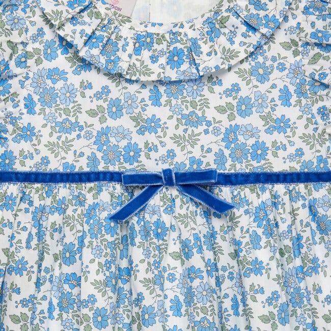 Little Liberty Print Floret Willow Dress, Blue Floret - Dresses - 3