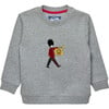 Little Guardsman Sweatshirt, Grey Marl - Sweaters - 1 - thumbnail