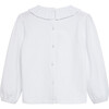 Lottie Jersey Blouse, White - Blouses - 2