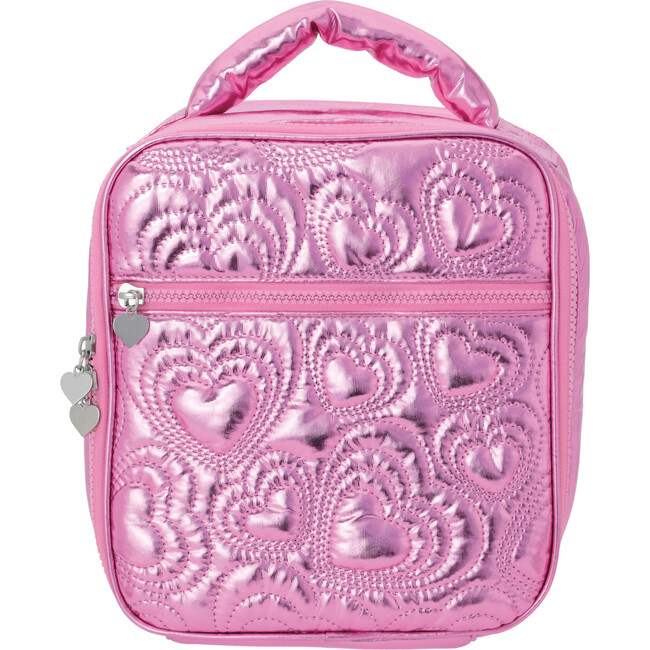 Pink Shining Heart Lunch Tote