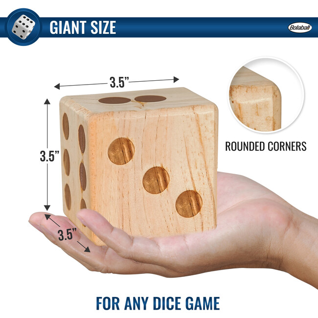 Giant Wooden Yard Dice Set - Outdoor Games - 3