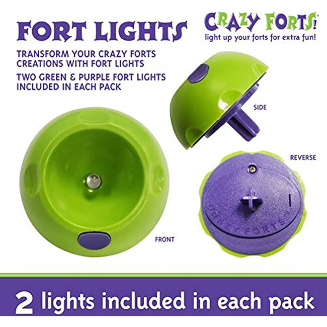 Everest Toys: Crazy Forts! Lights - Green - 2 LED Balls - Play Kits - 2