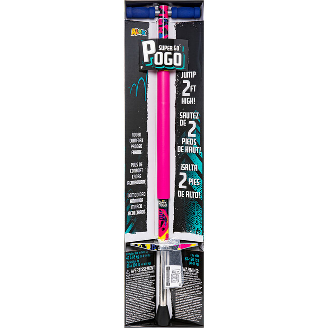 Alex: Super Go Pogo Stick - Pink - Ride-Ons - 2