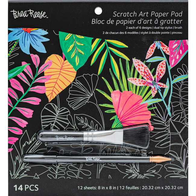 Brea Reese: Scratch Art Paper Pad - Tropical