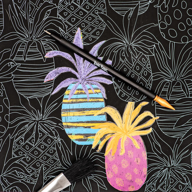 Brea Reese: Scratch Art Paper Pad - Tropical - Arts & Crafts - 3