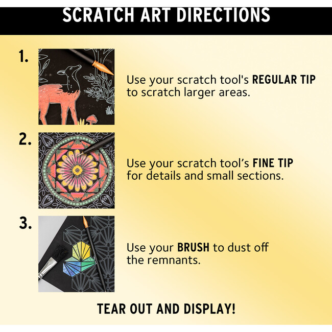 Brea Reese: Scratch Art Paper Pad - Tropical - Arts & Crafts - 4