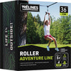 Treslines: Roller Adventure Line 36 ft - Zipline, Grip Bar Handle - Outdoor Games - 1 - thumbnail