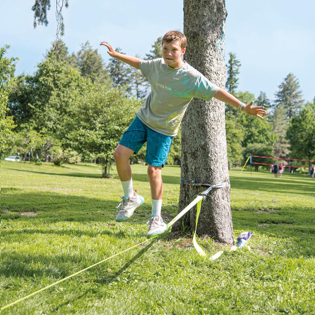 Treslines: Classic Slackline 50 ft - Ratchet Between 2 Trees, Kids Ages 5+ - Outdoor Games - 2