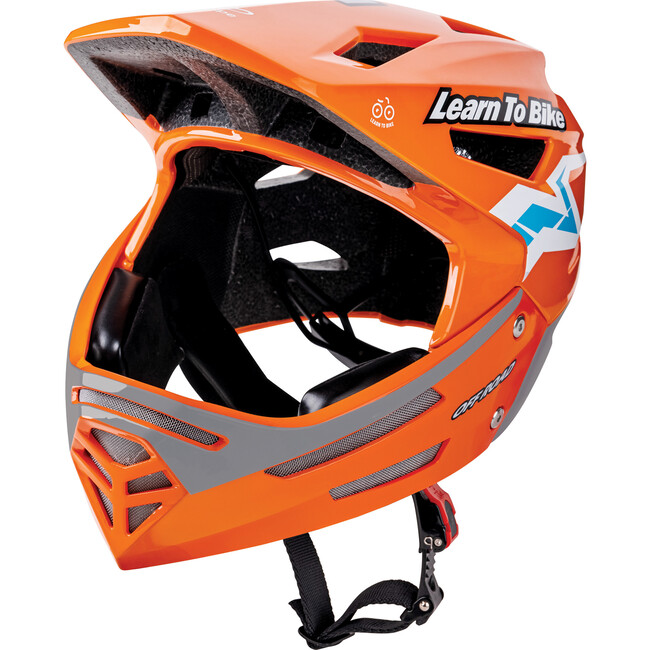 Sports Rider Safety Helmet - Orange - Full Face Bike Helmet