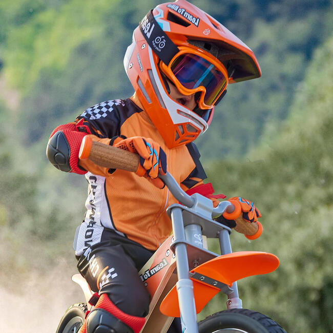 Sports Rider Gloves: Orange - Medium Size - Riding & Bike, Ages 3+ - Outdoor Games - 2