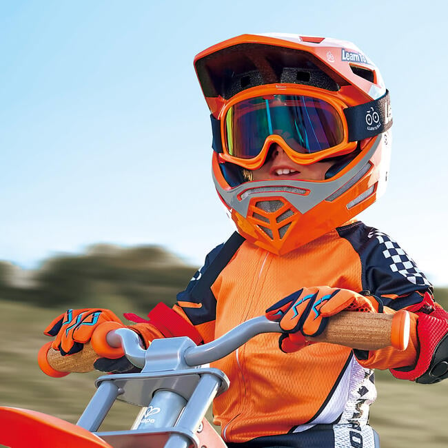 Sports Rider Safety Helmet - Orange - Full Face Bike Helmet - Outdoor Games - 2