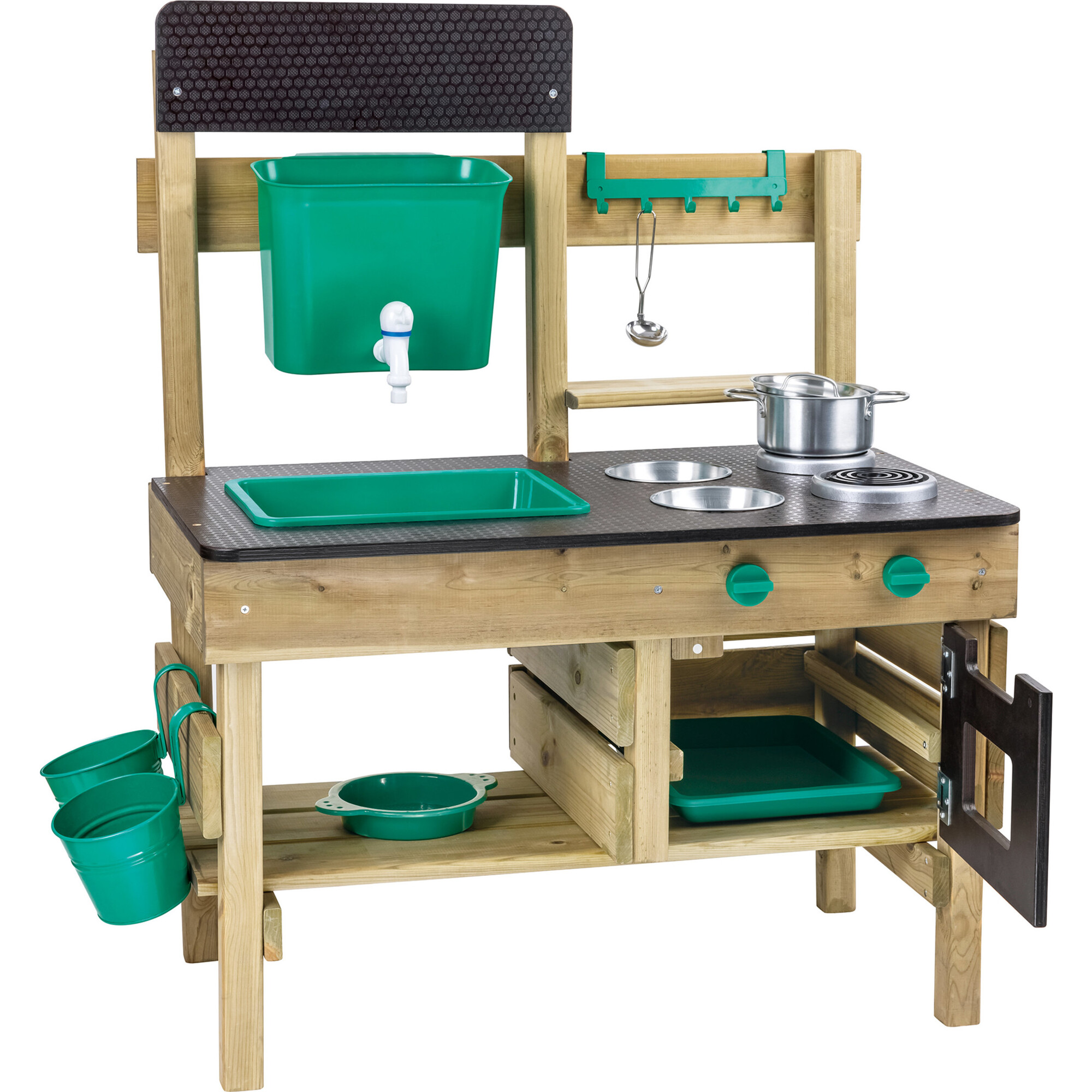 Nature Fun: Outdoor Mud Kitchen - Wooden Playset, Kids Ages 3+ - Play Kitchens - 1
