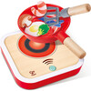 Interactive Stove Set - Light & Sound, Wooden Cooking Kitchen Play Set - Play Kitchens - 2