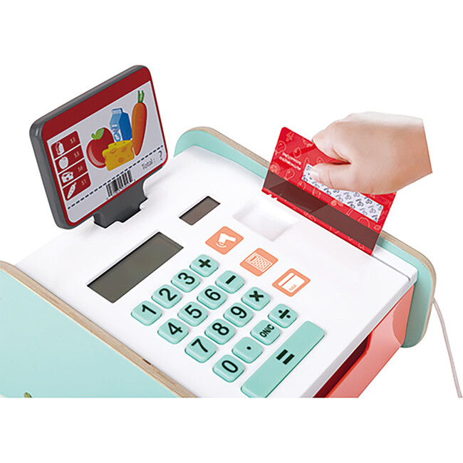 Fantastic Cash Register - Light & Sound Wooden Shop Toy Set - Play Kits - 2