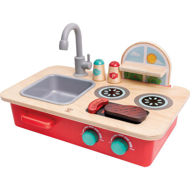 Cook & Create Countertop Kitchen Playset - Wooden Sounds Toy