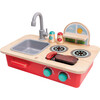 Cook & Create Countertop Kitchen Playset - Wooden Sounds Toy - Play Kitchens - 1 - thumbnail