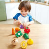 Farm Shop Vegetables - 7pc, Wooden Food Play Set - Play Food - 3