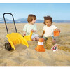 Construction Sand Toy Dumper Set - 5pc Beach & Sand Toy Set, Bulldozer, Digger Bucket, Safety Cone, Indicator & Cart, Outdoor Playset, Kids Age 3+ - BEACH TOYS - 4