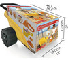 Construction Sand Toy Dumper Set - 5pc Beach & Sand Toy Set, Bulldozer, Digger Bucket, Safety Cone, Indicator & Cart, Outdoor Playset, Kids Age 3+ - BEACH TOYS - 5