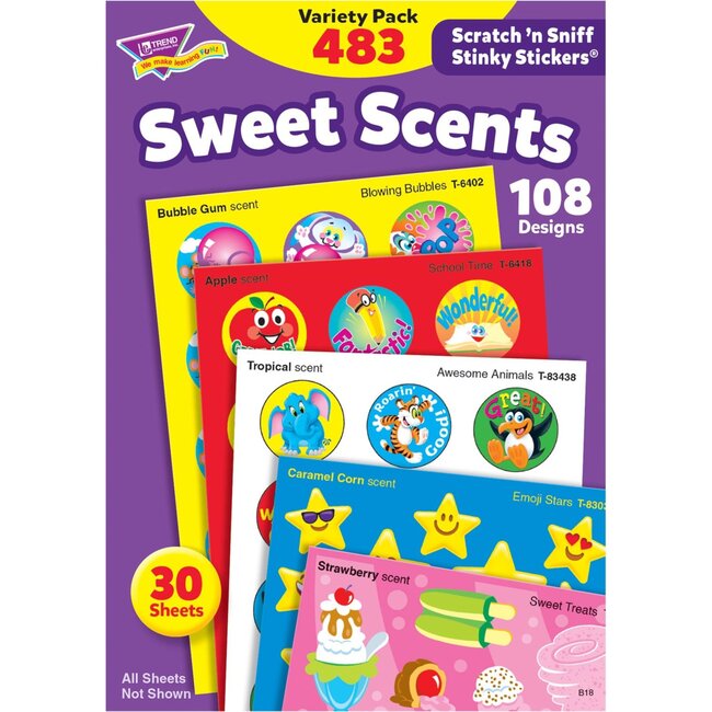 Sweet Scents Stinky Stickers  Variety Pack - STEM Toys - 2