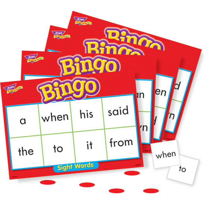 Sight Words Bingo - Language Building Skill Game for Home or Classroom - STEM Toys - 3