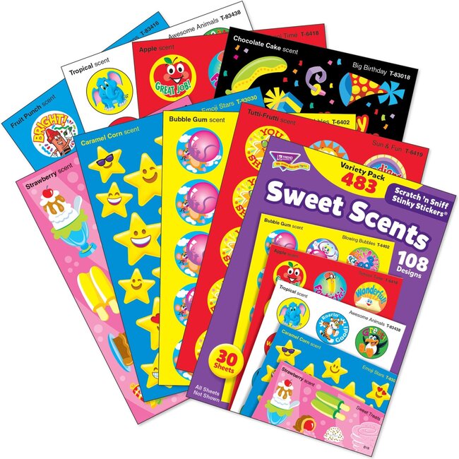 Sweet Scents Stinky Stickers  Variety Pack - STEM Toys - 3