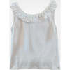 Sailboat Seersucker Sleeveless Smocked Top, White - Shirts - 1 - thumbnail