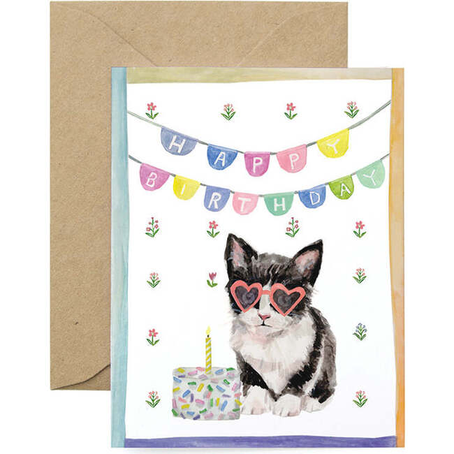 Birthday Cat Greeting Card - Paper Goods - 1