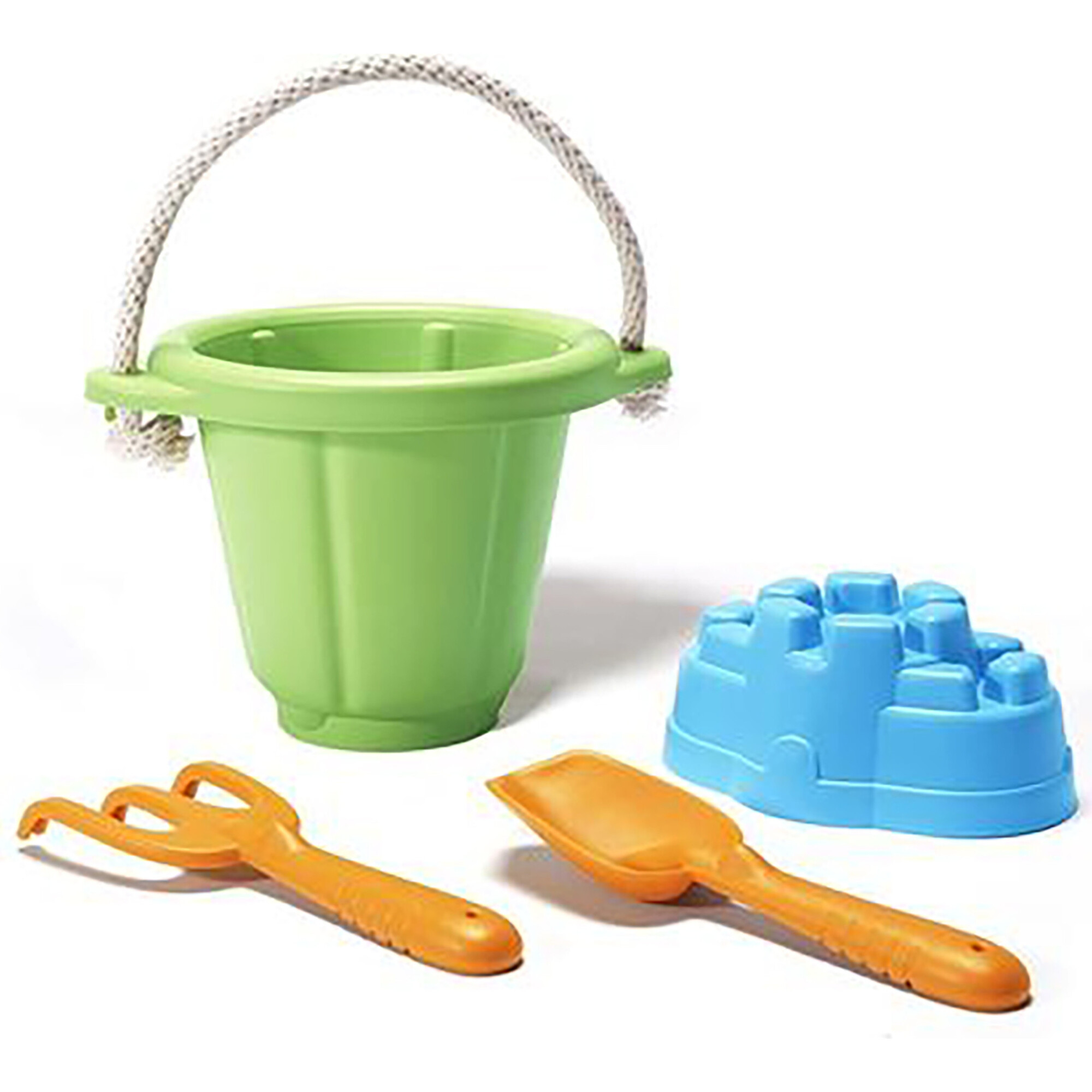 Green Toys: Sand Play Set - Green - 4pc Toy Set - BEACH TOYS - 1