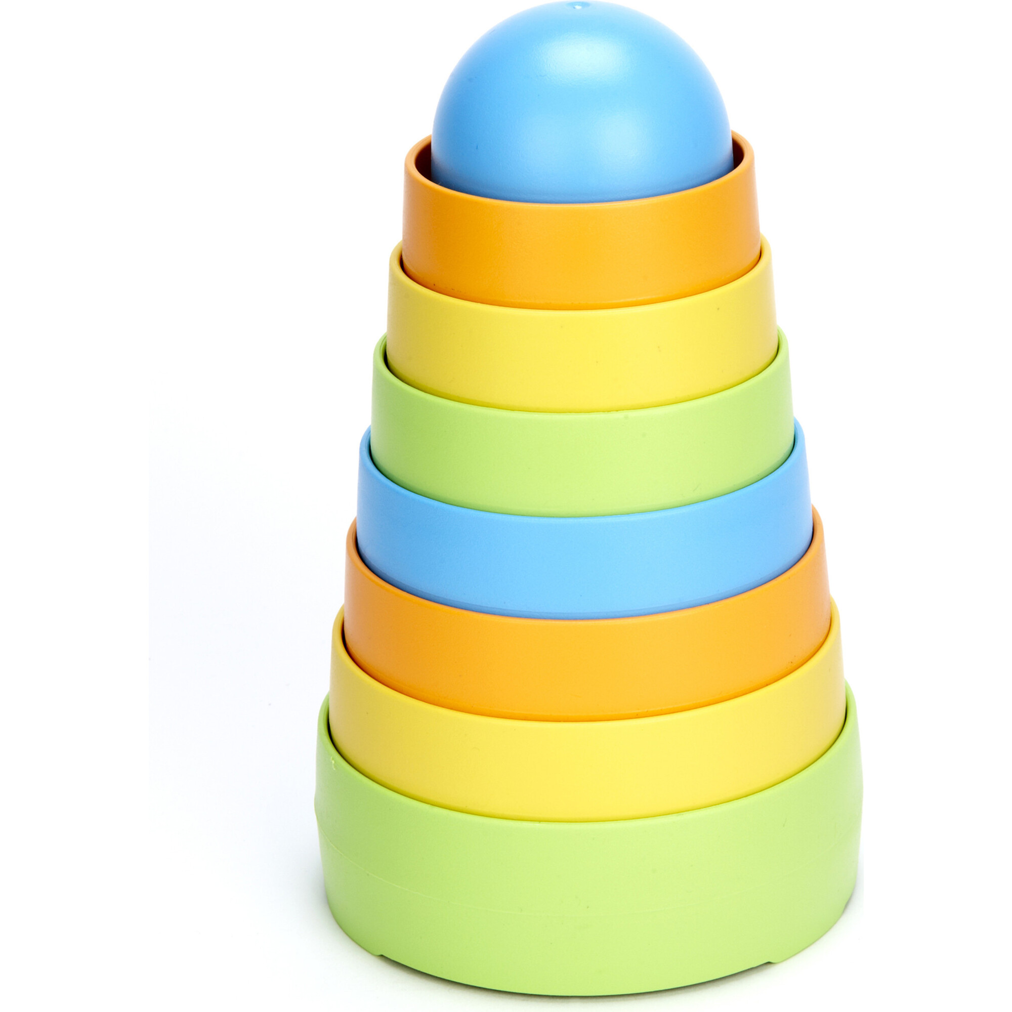 Green Toys: My First Stacker - 8 Pieces, Pastel Colors - Blocks - 1