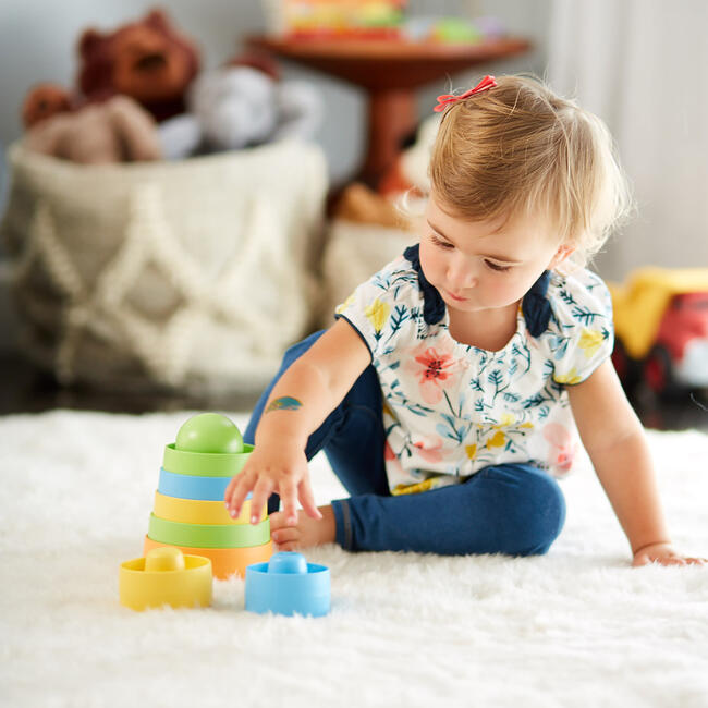 Green Toys: My First Stacker - 8 Pieces, Pastel Colors - Blocks - 2