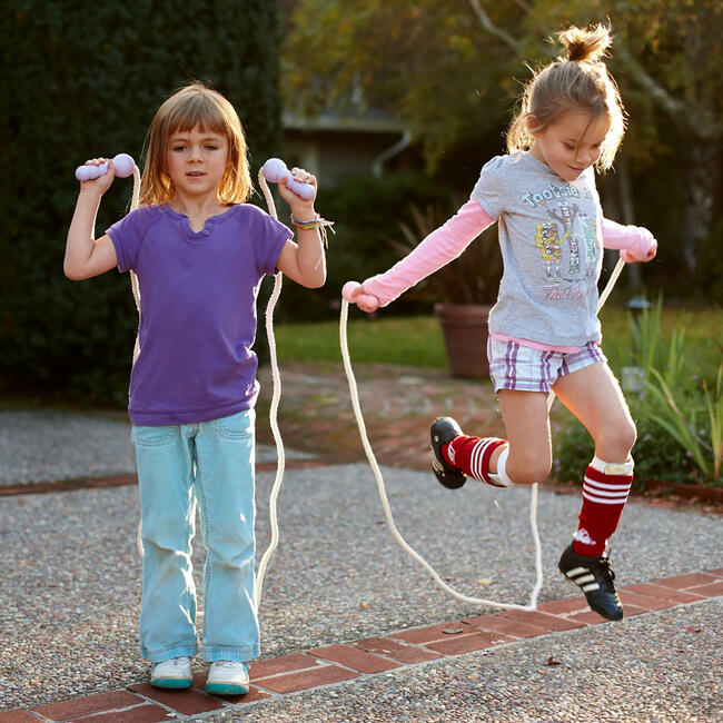 Green Toys: Jump Rope - Green & White - Active Indoor & Outdoor Toy - Outdoor Games - 2